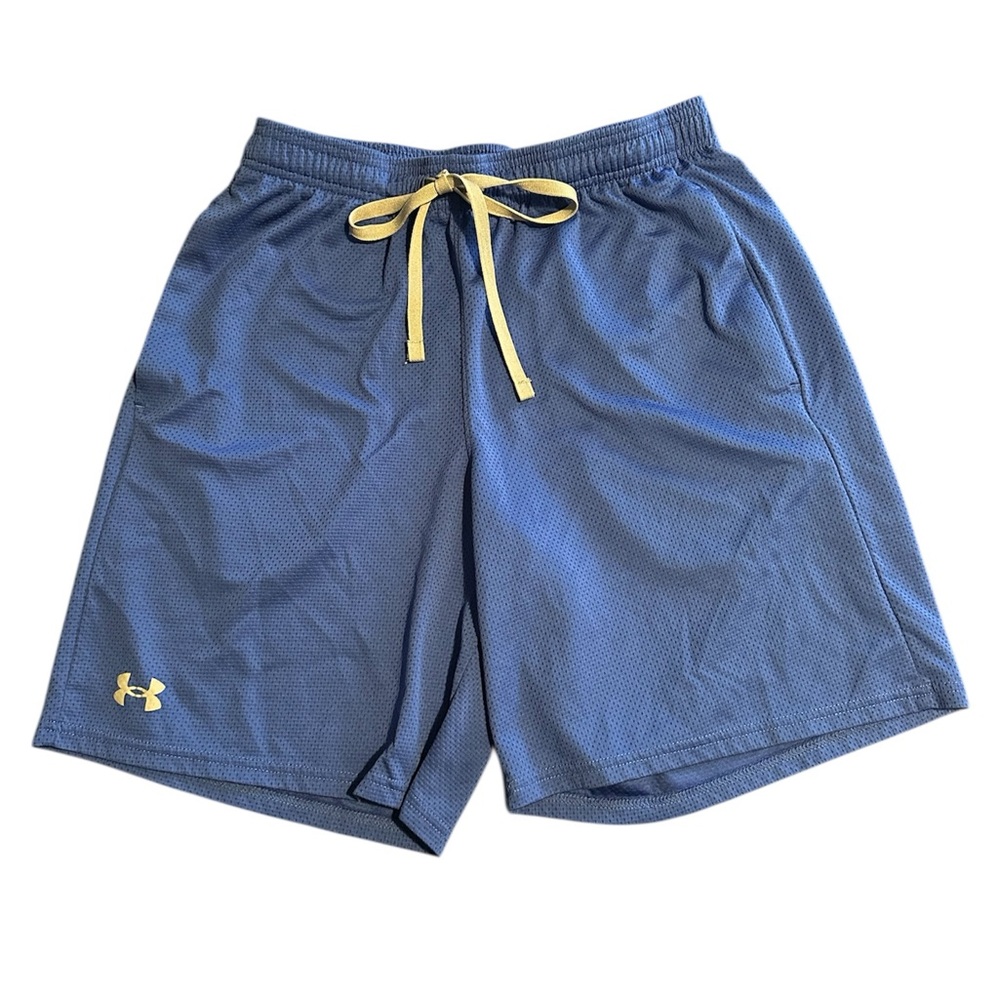Under Armour Men’s Blue Athletic Shorts with Drawstring
